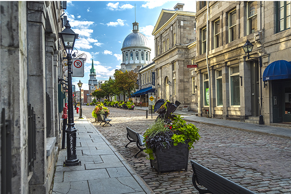 Use Driven Rewards points to explore Montreal, a city served by Trailways bus service and charter bus rentals