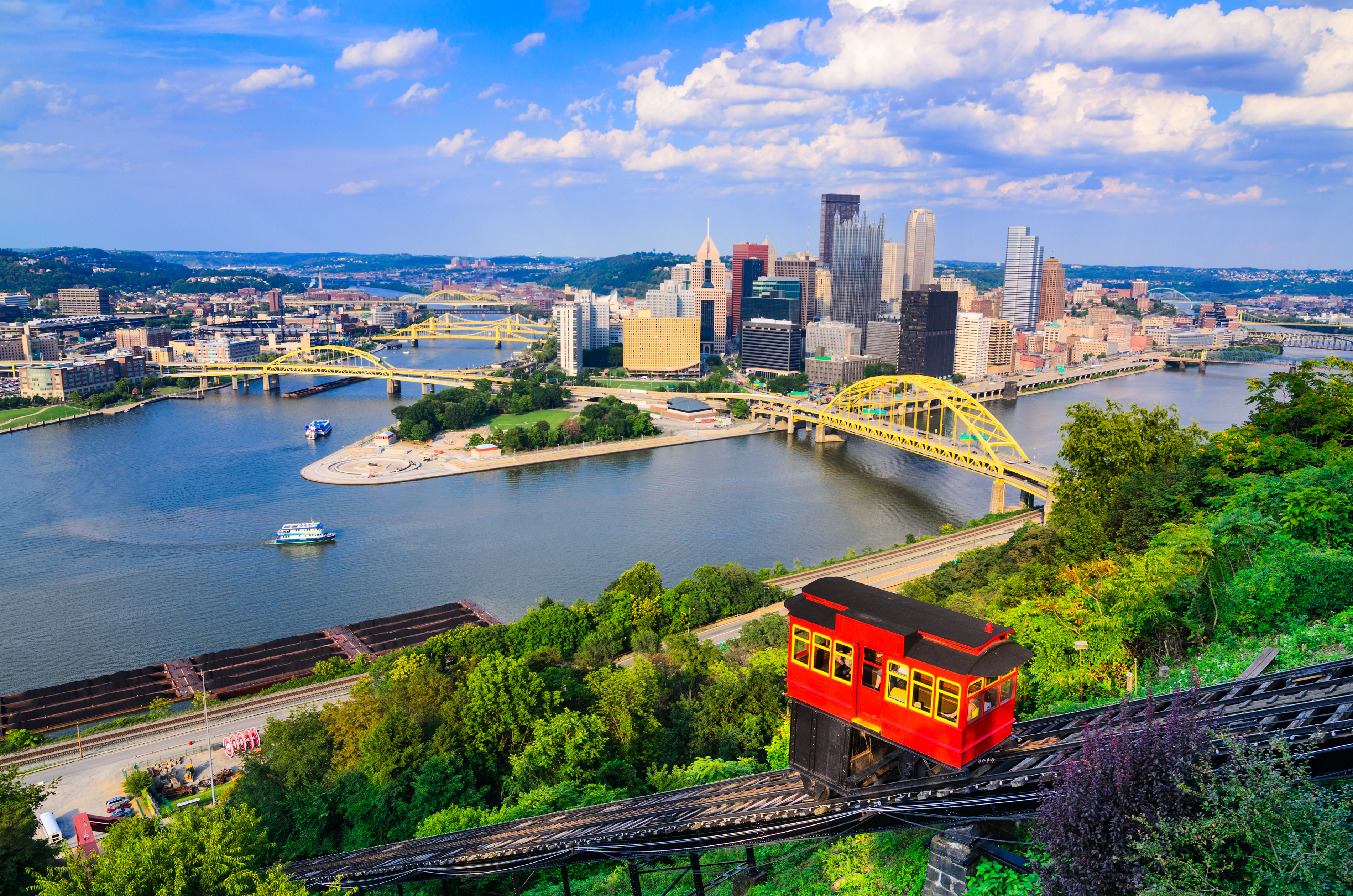 Use Driven Rewards points to explore Pittsburgh, a city served by Trailways bus service and charter bus rentals